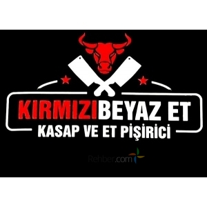 Kırmızı Beyaz Kasap Et Pişiricisi Kuşadası